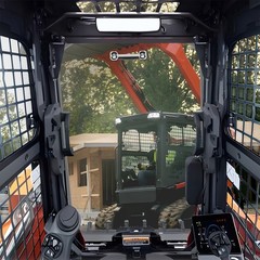 Track Loader Door Glass For Kubota Skidsteer SVL65 SVL75 SVL90 SVL95 SVL97