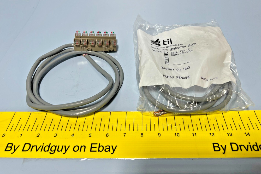 Lot of 2 TII Network Technologies 68M-12-CO4 Sealed Wire Termination Block