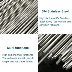 1mm Stainless Steel Rods Solid Shaft Lathe Bar Stock 2mm x 300mm Metal Rod 20…