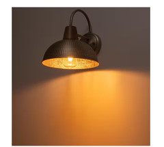 LLHZSY Acerbis 10.24in Antique Brass Farmhouse Gooseneck Outdoor Wall Sconce