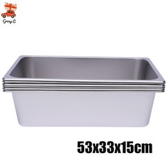 6 Pack Steam Table Pans Full Size 6In Deep Stainless Steel Catering Buffet Pan
