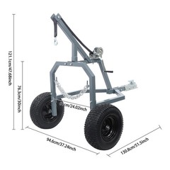ATV Log Skidding Arch, 1600lbs Heavy-Duty Log Holder for Farm/Wood Transport