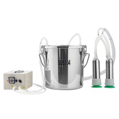 VEVOR Goat Milking Machine Goat Milker 3.2 Gal / 12 L Bucket for Cows and Goats