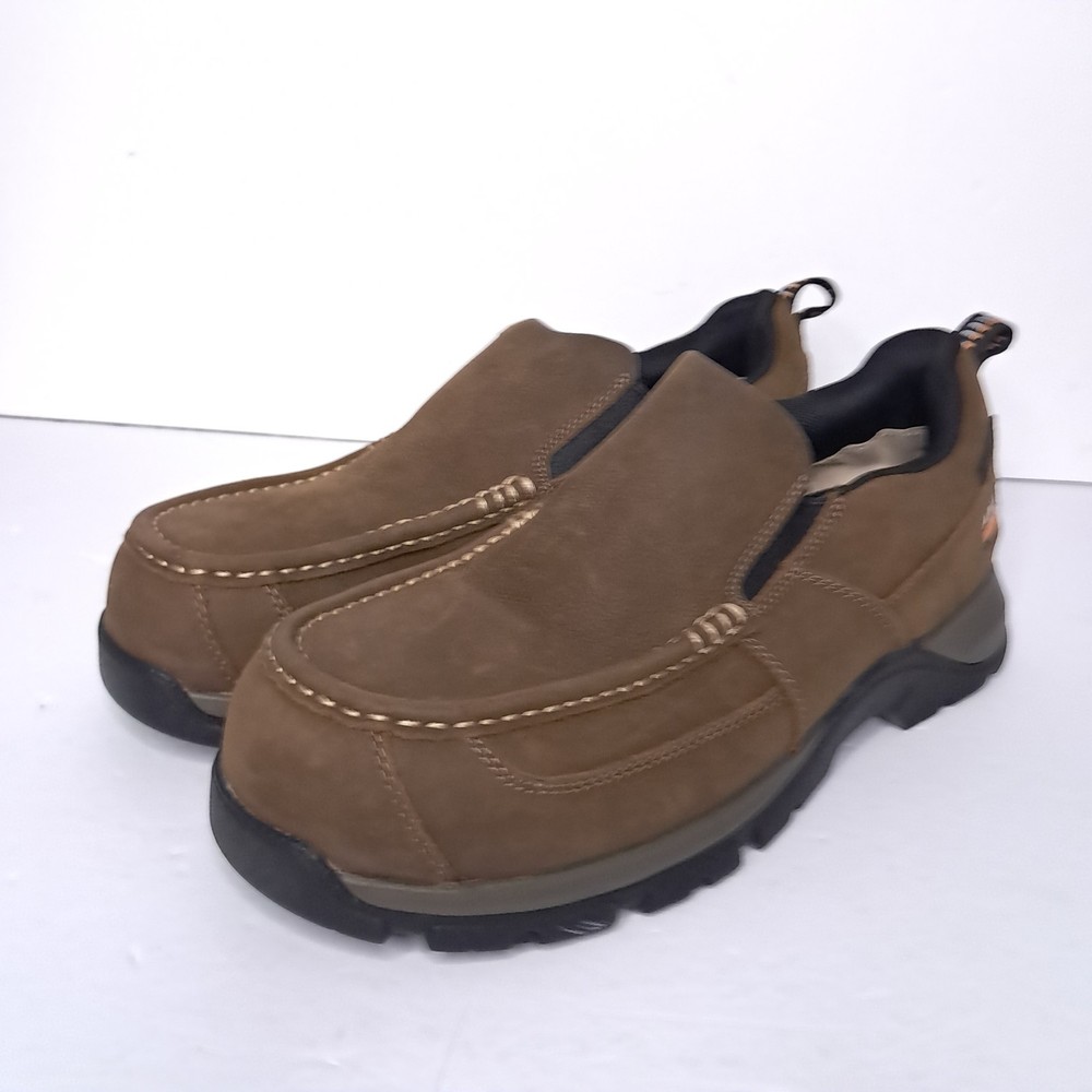 New Ariat Edge LTE Slip-On SD Composite Toe Work Shoe Dark Brown Mens Size 8 D