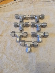 7 Swagelok SS-600-3-6-4 Stainless Union Tee 3/8″ Tube 3/8in Tube 1/4″ Reducing
