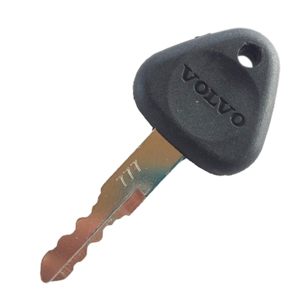 Volvo Excavator and Heavy Equipment Ignition Key with Logo 777