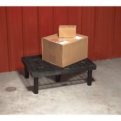 Structural Plastics D3624 Dunnage Rack, 500 Lb Load Capacity, Hdpe, 12 In H X