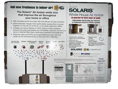 SOLARIS SLX-PG5T Air Ionizer FREE Ultra Violet Light Included