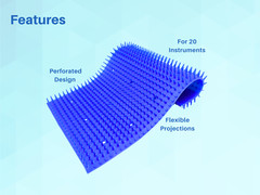 Silicone Mat 7X11 Inches Blue for Autoclave Sterilization Cassette Tray ARTMAN