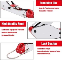 Coax Cable Crimper Tool Kit with 20pcs F Type RG59 RG6 Compression Connectors Co
