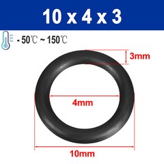 Metric EPDM Rubber O Ring Seals 3mm Cross Section 4mm – 122mm ID