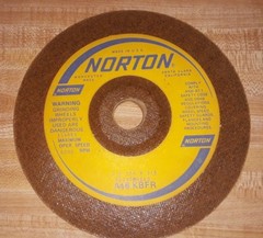 6 NORTON 46 Grit 7″x 1/4″x 7/8 Raised Hub Grinding Wheel Disc 6000 RPM