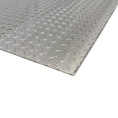 12″ x 48″ Diamond Plate Aluminum .125″ Thick (1/8 in) – Treadplate, 3003 Alloy