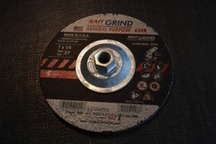 United Abrasives Sait 20080 7″x1/4″ A24R Type 27 General Purpose Grinding Wheel