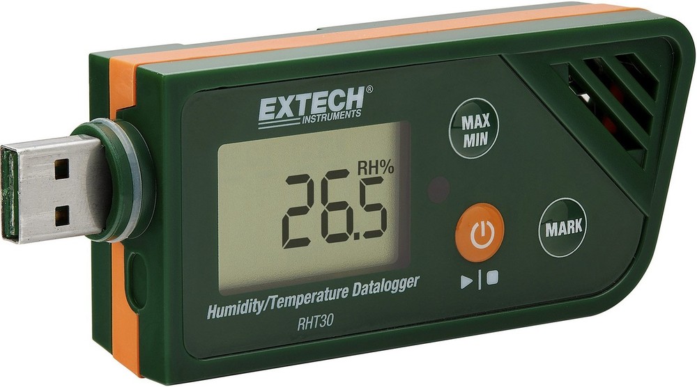 Extech RHT30 USB Humidity/Temperature Datalogger | RH 0.1-99.9%, air temp -22…