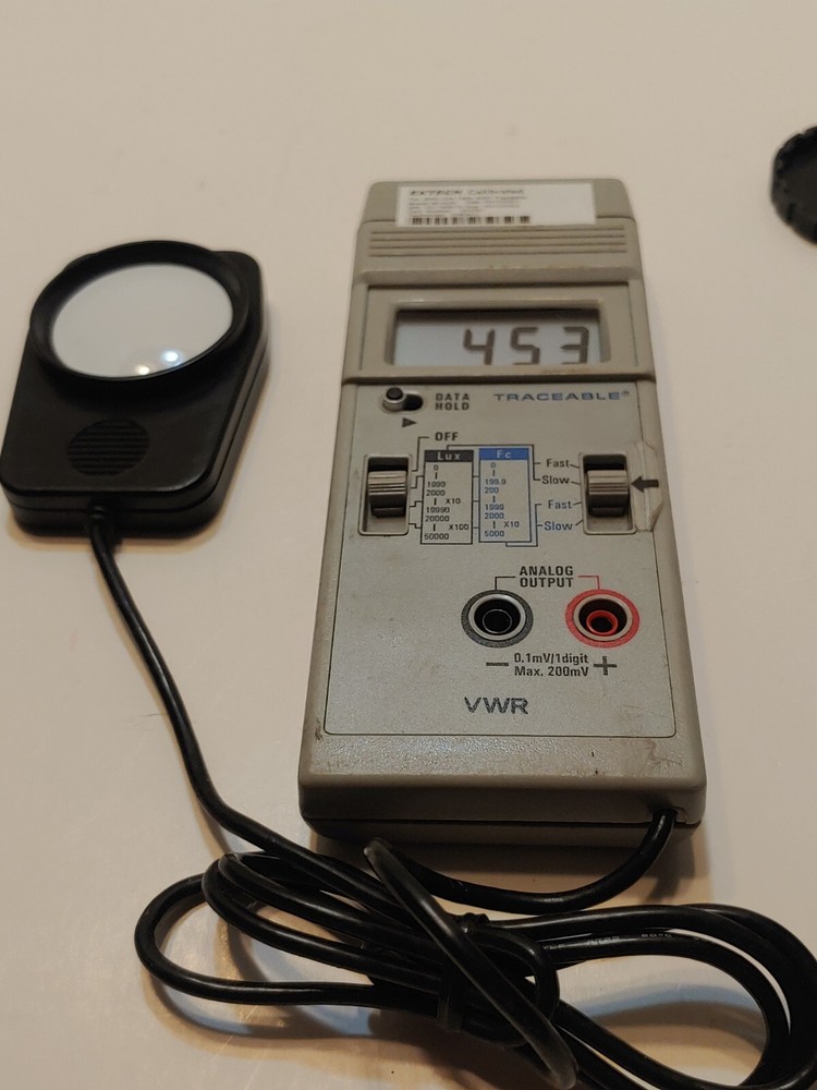 Extech Light Meter Model 401025 Traceable 0.1mV/1digit Max. 200mV