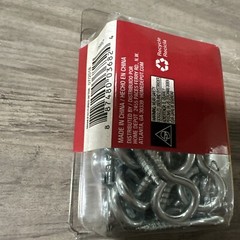 Everbilt #8 Zinc-Plated Steel Lag Screw Eyes (50-Pack)