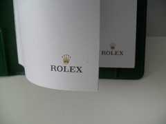 ROLEX Padfolio Portfolio – ROLEX Crown Logo Paper – Leather -Brand New Authentic