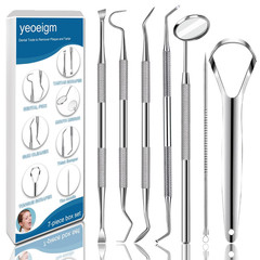 7Pcs Dental Tools, Dental Pick Teeth Cleaning Tools Hygiene Kit, Professional