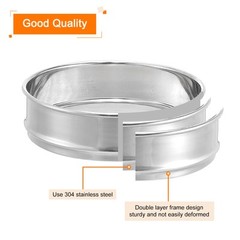 80 Mesh 8″ Diameter Lab Sieve Test Sieve 304 Stainless Steel Wire Cloth (0.2mm)