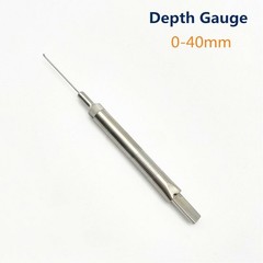 Stainless Steel Depth Gauge 0mm To 30mm /60mm/40mm/90mm Orthopedics Instruments