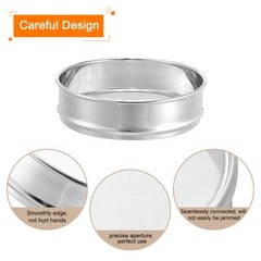 80 Mesh 8″ Diameter Lab Sieve Test Sieve 304 Stainless Steel Wire Cloth (0.2mm)