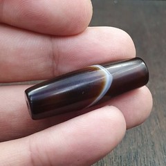 Antique Old Yemeni Agate Natural Rare pattern Banded Agate Bead BD-A-2