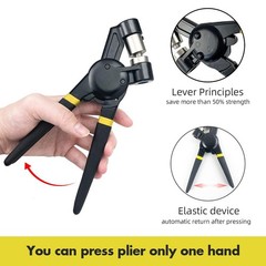 Handheld 1/2 Inch 12mm Manual Grommet Press Machine Eyelet Kit With Bag