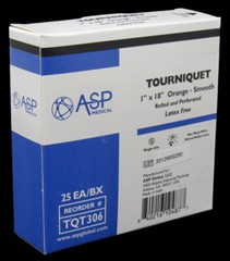 NEW 50-PACK ASP Medical Disposable Tourniquets 1″ x 18″ ORANGE Smooth Rolled +++