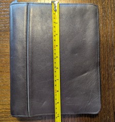 Franklin Covey Zip Planner 7 Ring – Full Grain Leather Dark Brown 8×10 Binder