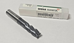 16 mm WIDIA HANITA SOLID CARBIDE END MILL 4 FLUTE TOOL BIT 0.060R 31.75-60 x 110