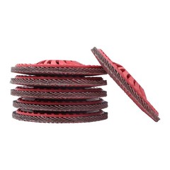 10 PCS 4-1/2″ x 7/8″ 80 Grits Type 29 Ceramic Grain Flap Sanding Discs