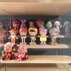 Stylish Wood & Acrylic Display Shelf for Organizing Small Items