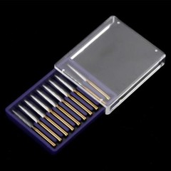 10Pcs/Box Dental Orthodontic Carbide Burs Debonding Finishing Tapper FG 8104