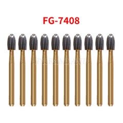 10Pcs Dental Tungsten Carbide Burs Trimming & Finishing Egg Football Bur FG 7408