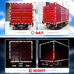 Conspicuity Tape DOT-C2 Approved Reflective Trailer Red White 2”x100’ -2Roll US