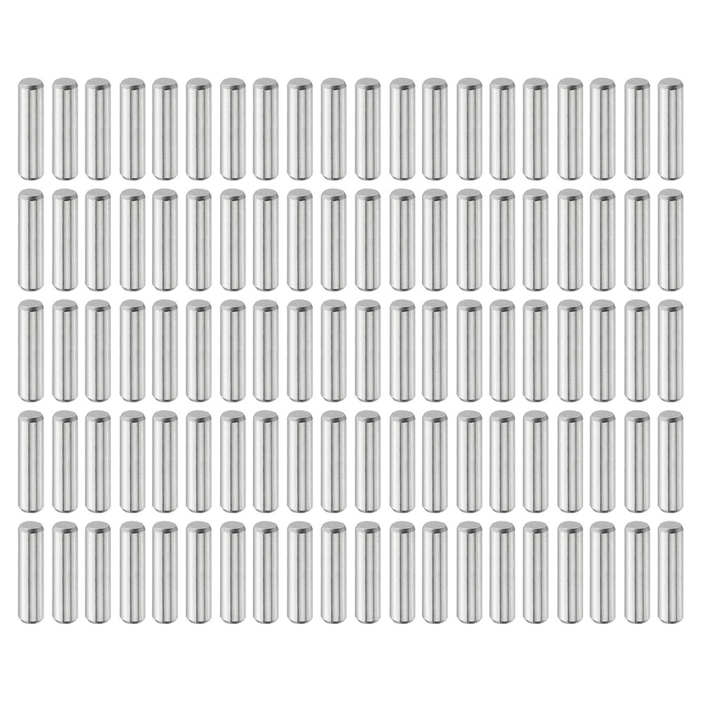 100Pcs 3mm x 12mm Dowel Pins 304 Stainless Steel Shelf Support Peg Pin Silver