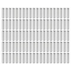 100Pcs 3mm x 12mm Dowel Pins 304 Stainless Steel Shelf Support Peg Pin Silver