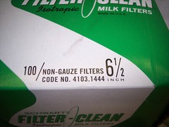 Schwartz Tuffy Milk Filters – 6.5 inch (100+)