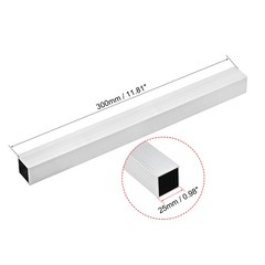 6063 Aluminum Square Tube Wall Thickness 300mm Length Tubing 25mmx25mmx1.5mm