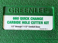 2 Sets Carbide Hole Cutters (Greenlee 660 & Ideal 36-311 Sets – Both Partial)