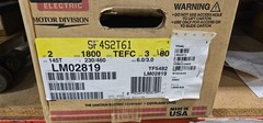 Lincoln Electric 2 HP 1800 RPM TEFC Motor 230/460V SF4S2T61 LM02819