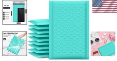 Brand New Bubble Mailers Teal 4×8 Inch 50 Pack