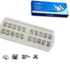 30Pack Orthodontic Brackets Dental Mini Metal Braces Roth/MBT .022” Hooks 3/345