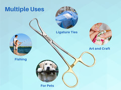 Towel Clamp 10pcs Backhaus Forceps Gold Plated 3.5″ Surgical instruments ARTMAN