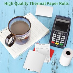 100 Rolls 2 1/4″ 57mm x 50′ Cash Register Credit Card POS Receipt Thermal Paper