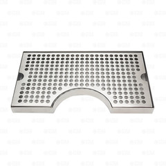 12″ x 7″ Kegerator Tower Cutout Drip Tray Stainless Steel Removable Grate