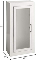 1013F10 | Surface-Mount Fire Extinguisher Cabinet | Made in USA | Holds 2.5–10 L