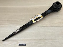 TOP RM-19X24 Double-end Ratchet Wrench (Spike Type) Made in JAPAN