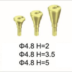Straumann Compatible Dental NC Healing Abutment.,conical, Diameter 4.8, Height